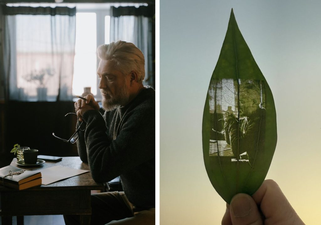 laser printed portrait of your father