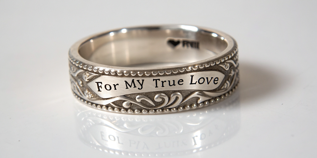 For My True Love custom Anniversary  ring.